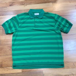 Men’s Kartel green striped polo